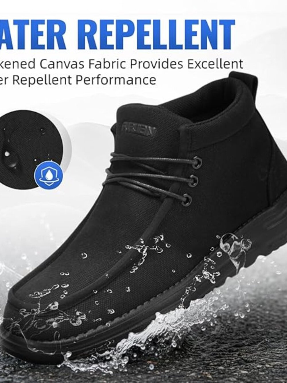 Furuian Steel Toe High-top Safety Work Shoes for Men